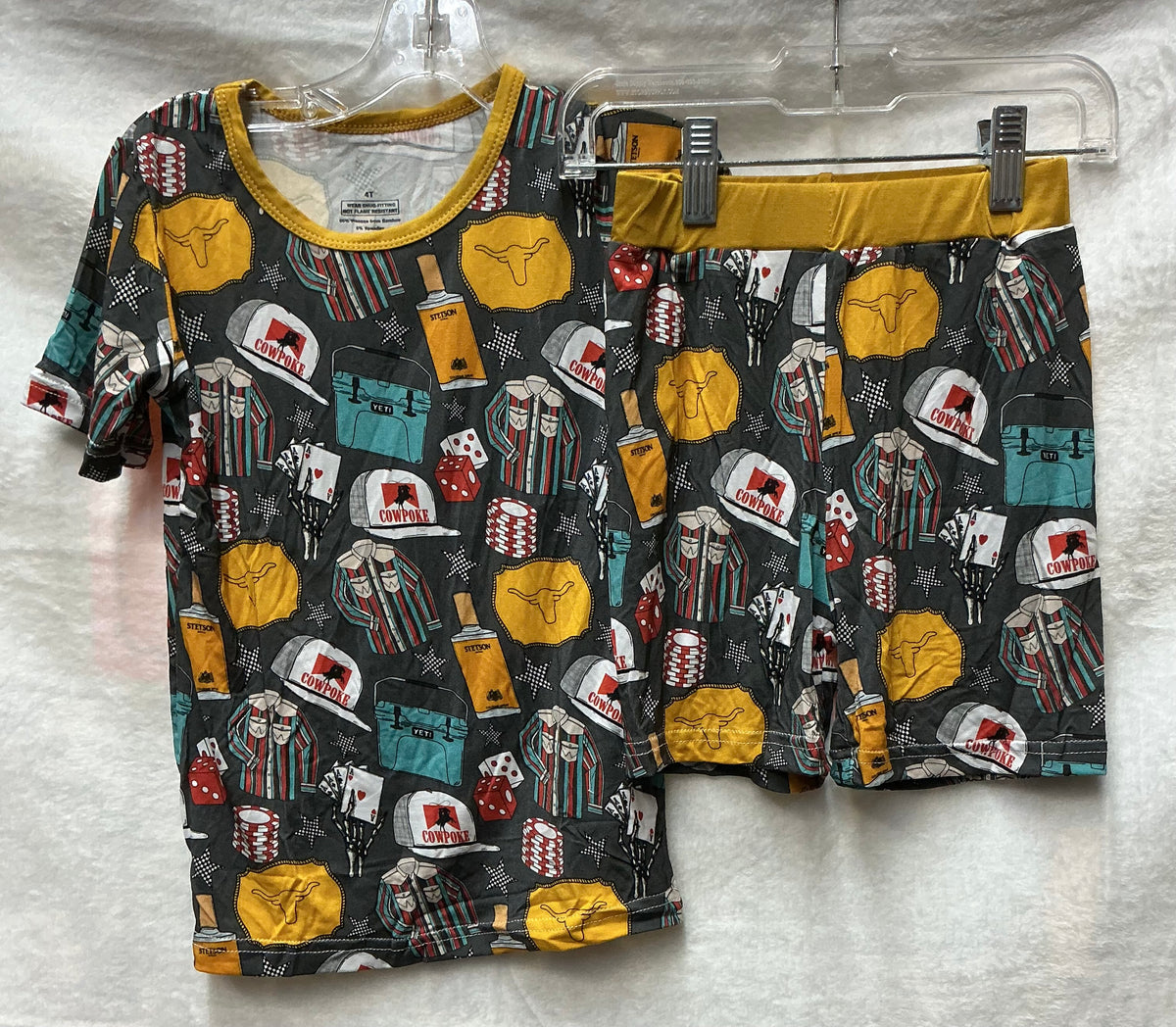 Yeti Stetson Cowpoke print short sleeve and shorts
