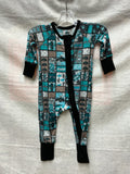 Fox print zippie