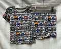 Hot Wheels print short sleeve shirt and shorts