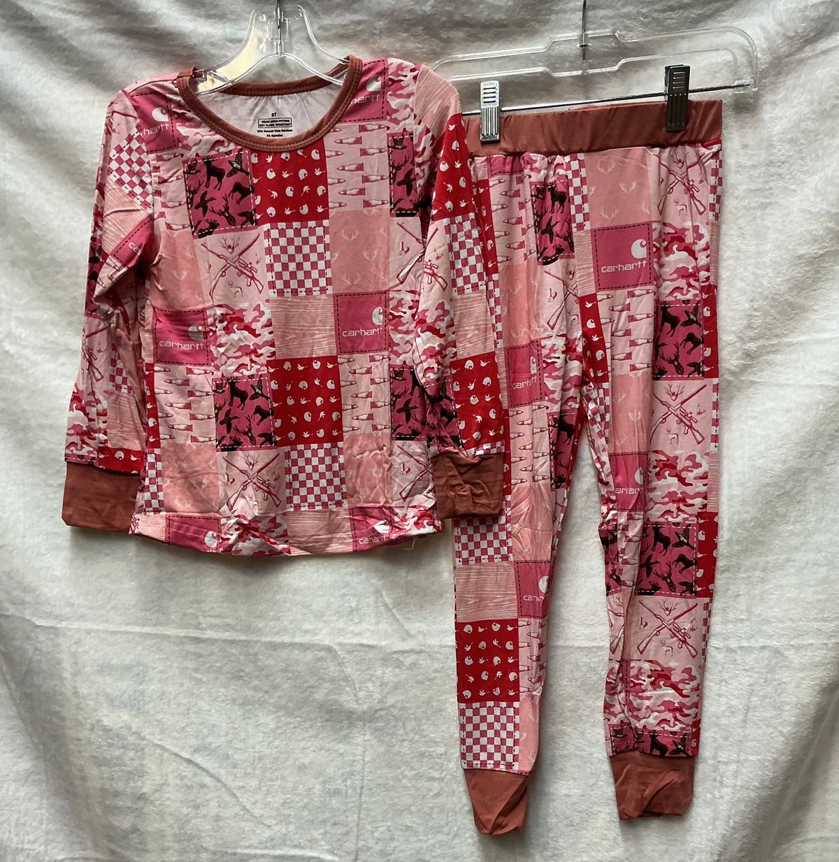 Pink Carhartt hunting print - Long Sleeve shirt and pants