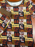Carhartt Cow print short sleeve and shorts