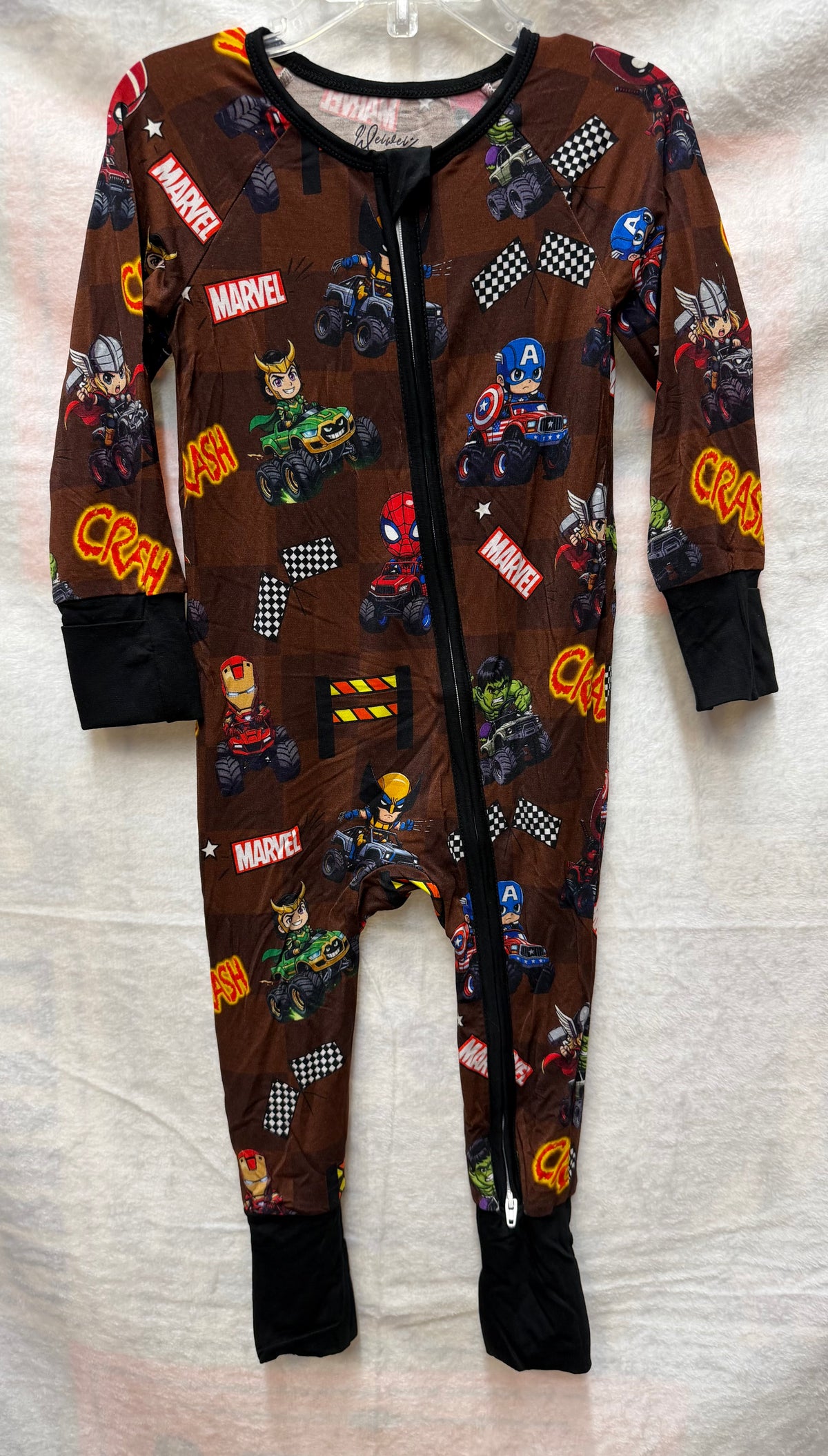 Marvel 4 wheelers print zippie
