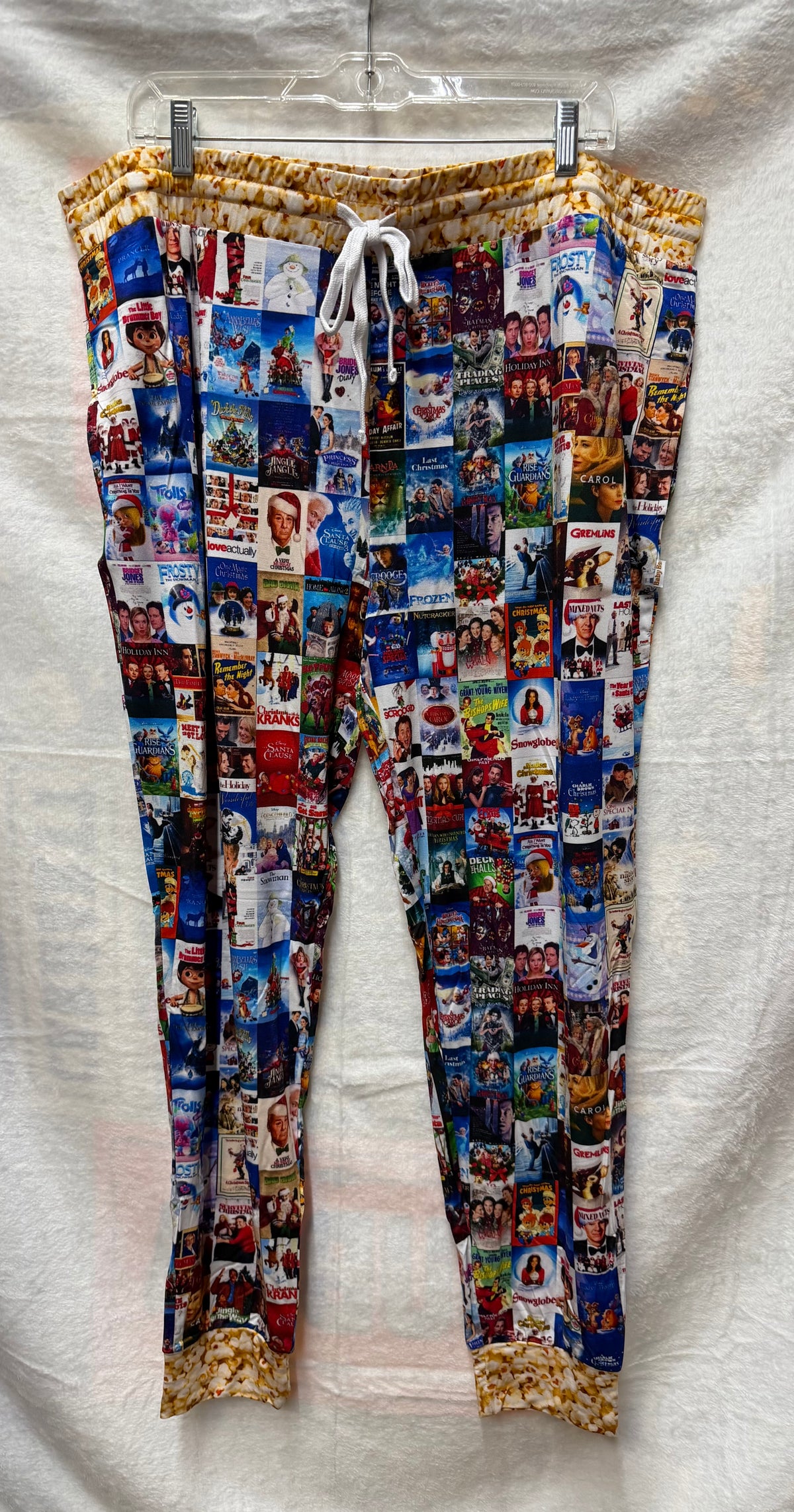 Christmas movie mashup print bottoms