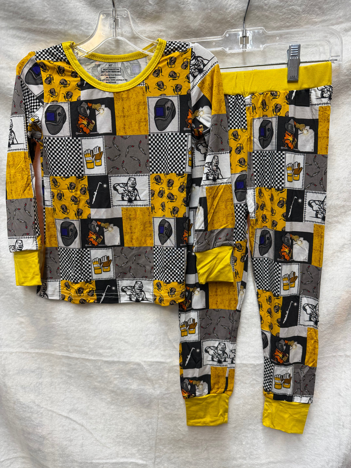 Welding print long sleeve and pants