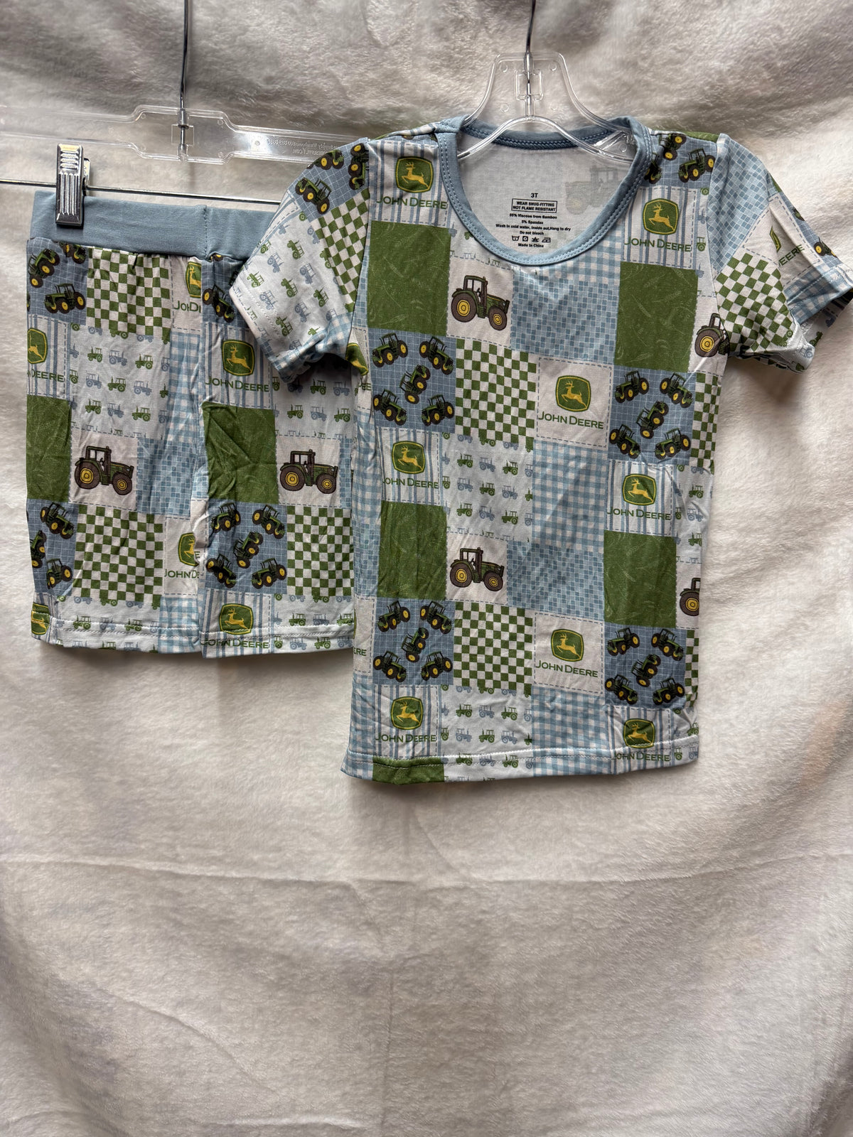 John Deere print short sleeve and shorts
