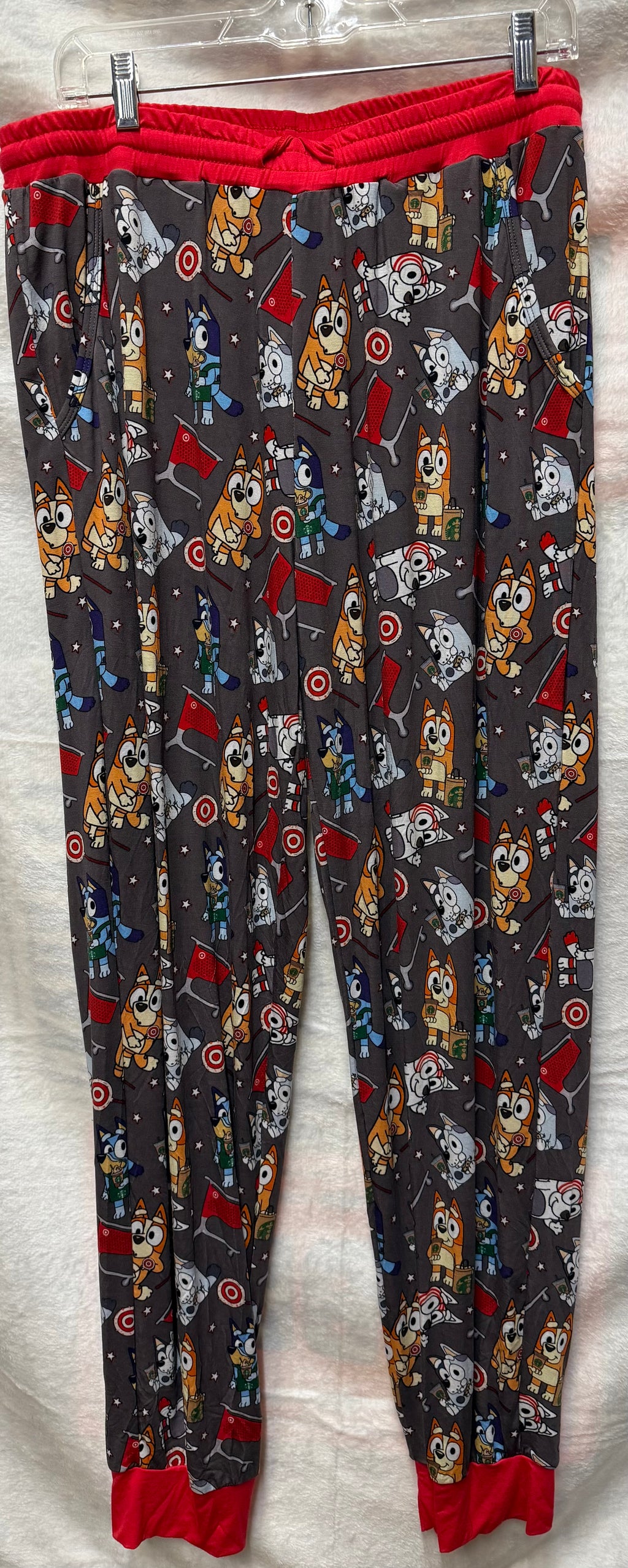 Bluey Target Starbucks print bottoms