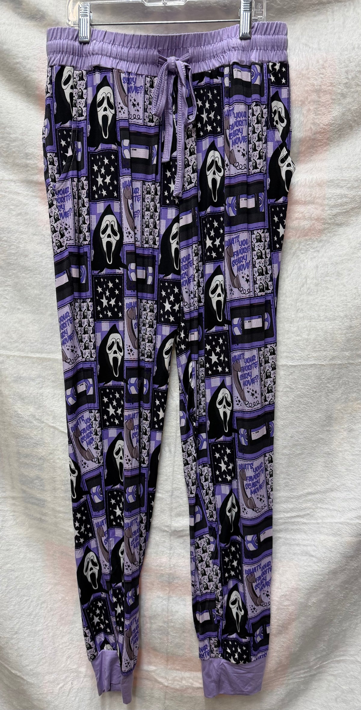 What’s your favorite scary movie Scream print bottoms