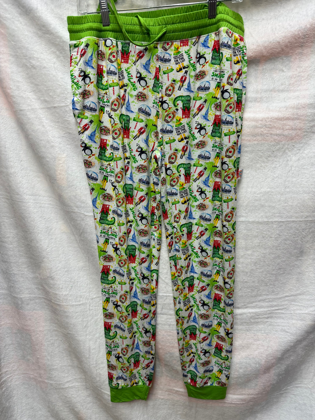 Elf theme print bottoms