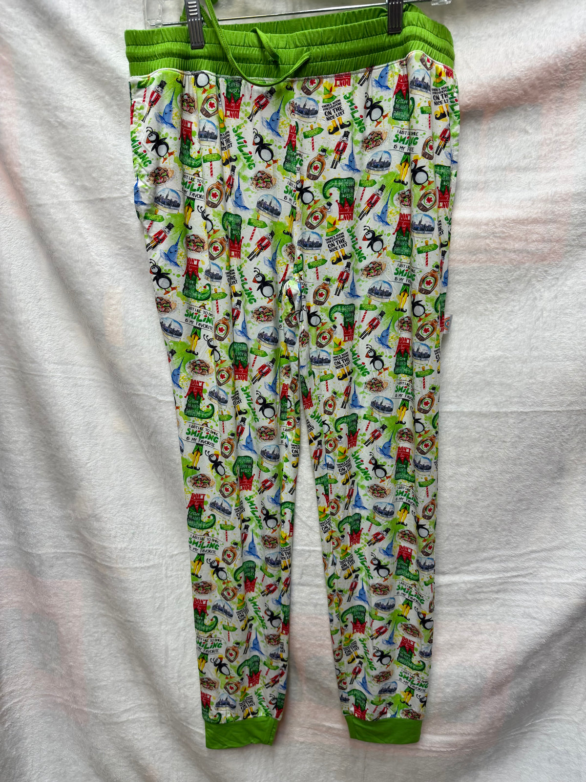 Elf theme print bottoms