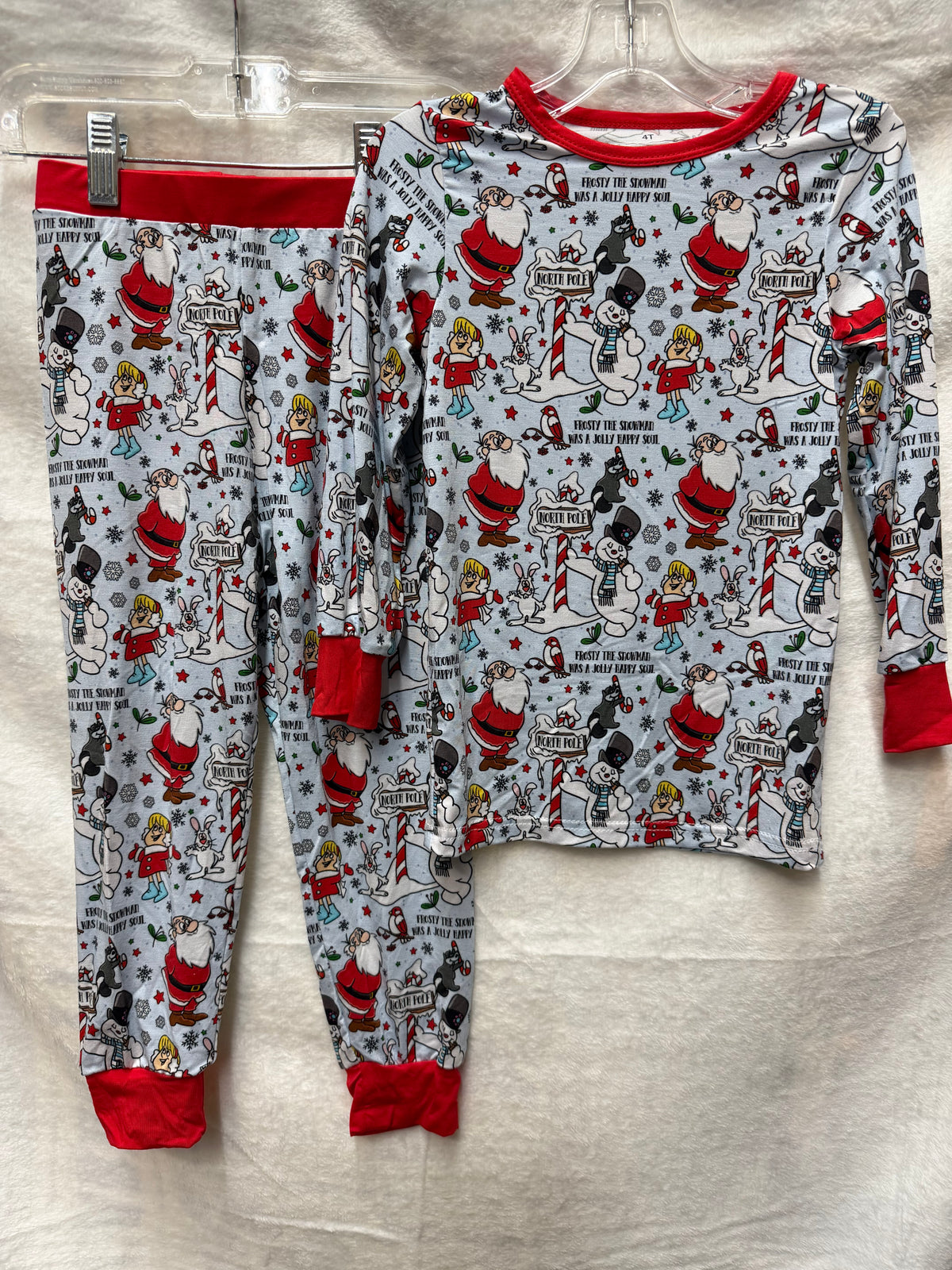 Frosty the Snowman print long sleeves and pants