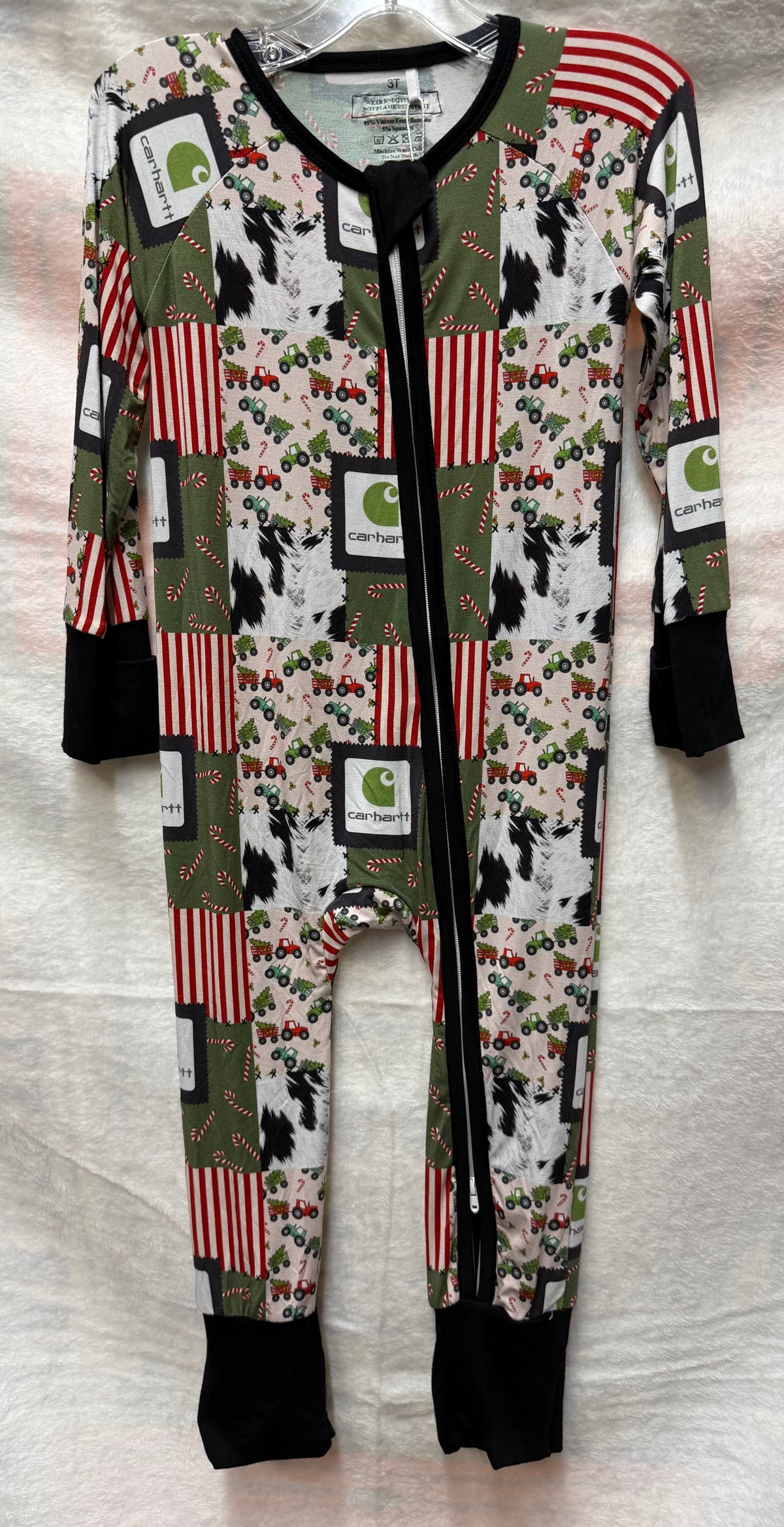 Carhartt Christmas Western print zippie
